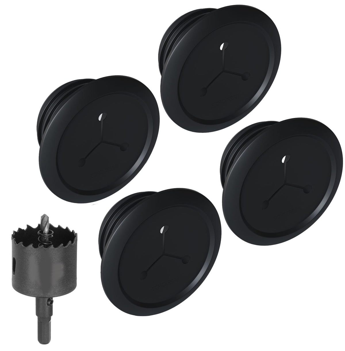ECHOGEAR wall cable hiders conceal cables behind a TV for a cleaner entertainment setup.