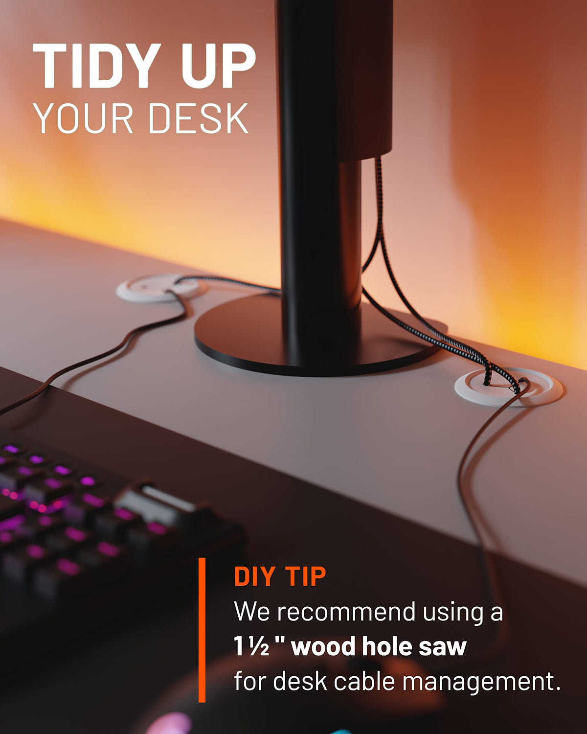 ECHOGEAR black option for darker decor and versatile installation