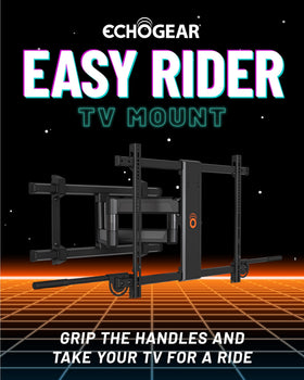 ECHOGEAR XL wall mount extend demo demonstrating full extension for optimal viewing.