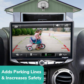 EchoMaster tri-color parking lines guide precise parking maneuvers.
