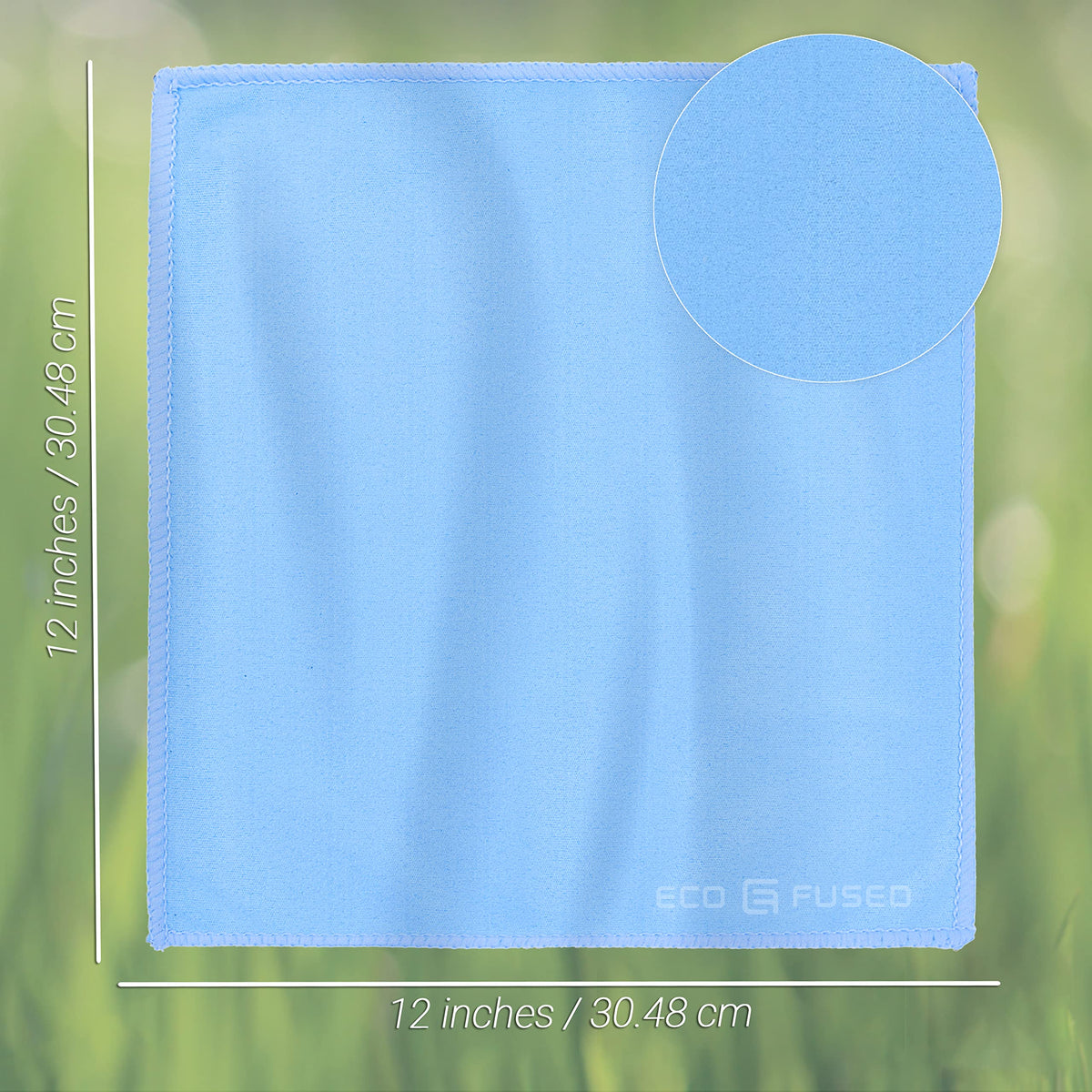 Eco-Fused double-sided cloth demonstrates cleaning delicate screens and lenses.