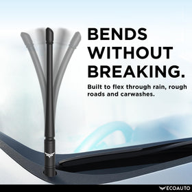 EcoAuto 8-inch antenna anti-theft design deters theft while preserving signal.