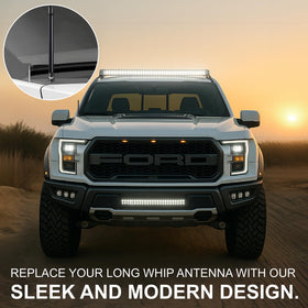 EcoAuto 8-inch antenna is carwash-safe and durable for daily driving.