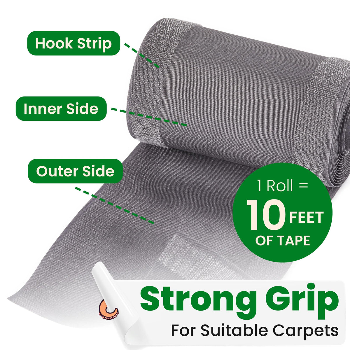 ECOHomes cord cover reduces tripping risks in busy home and office spaces