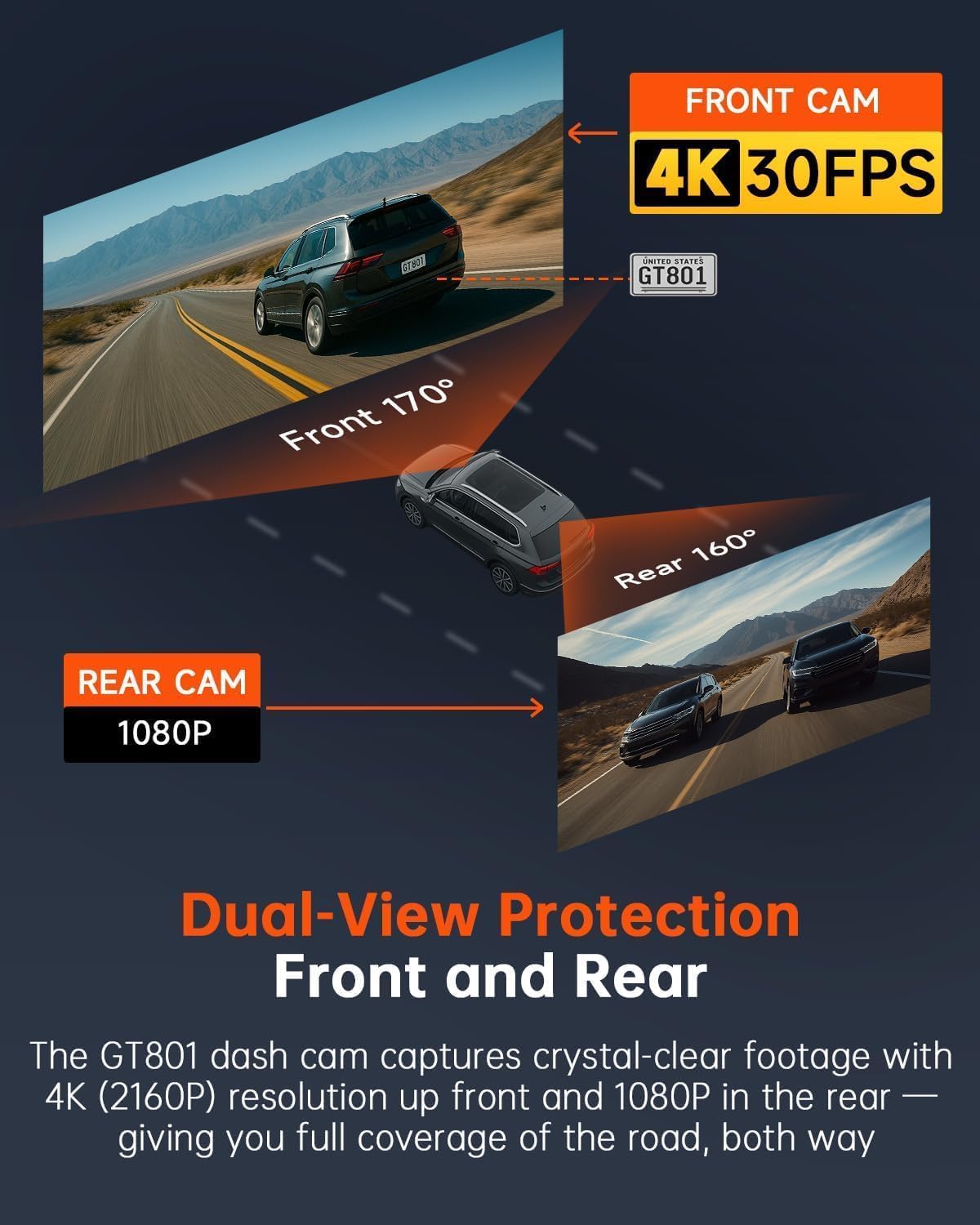 ecomoment 2.0-inch IPS screen displaying live footage for easy playback benefit