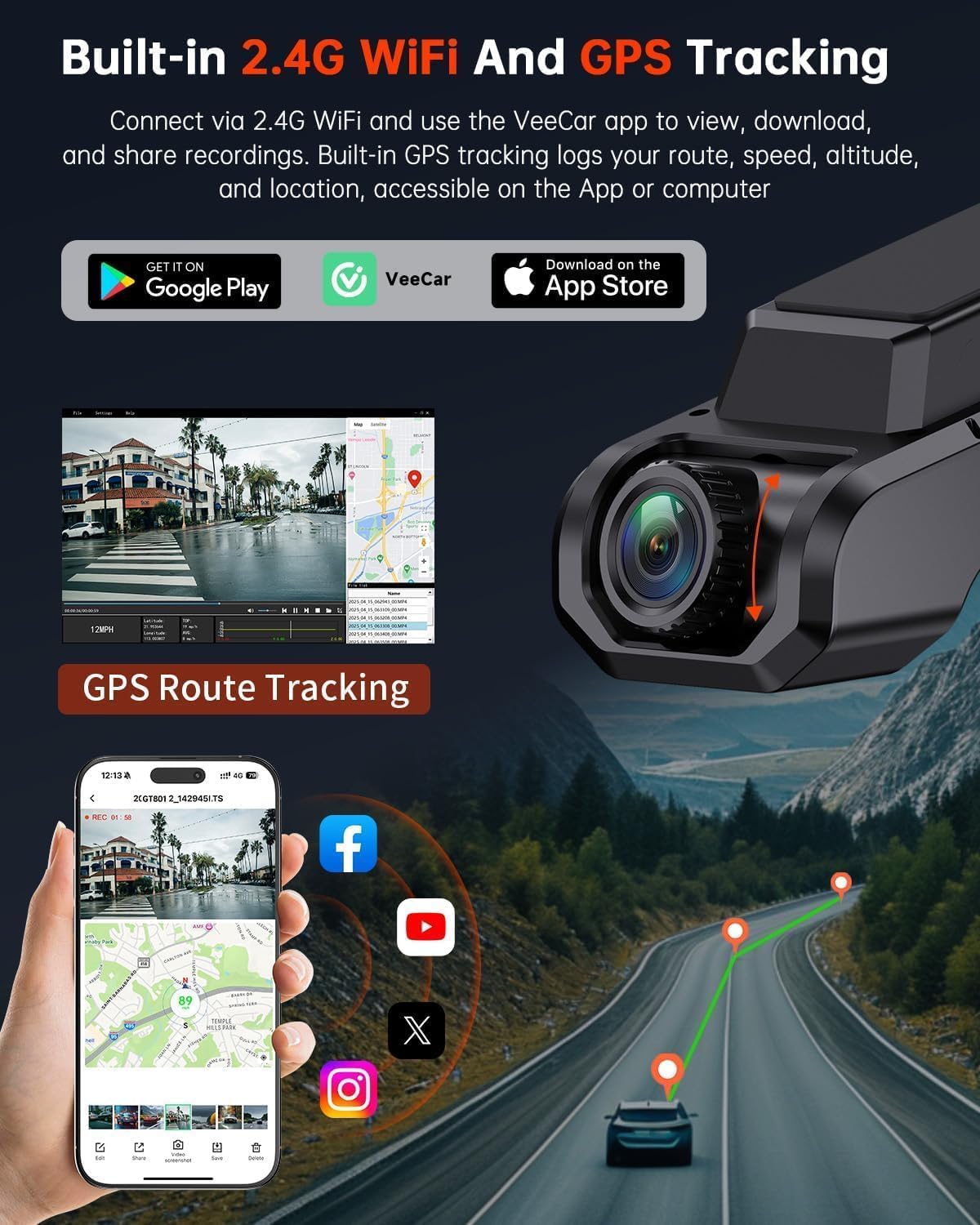 ecomoment smartphone app over Wi‑Fi previewing downloads and quick sharing benefit