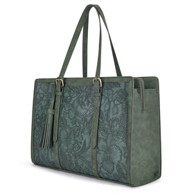 ECOSUSI front view of tote showing professional look and organized storage