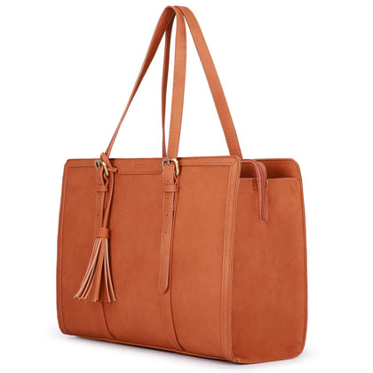 ECOSUSI front view of tote showing professional design and roomy capacity