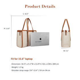 ECOSUSI laptop bag dimensions 42x13x30 cm support versatile daily use