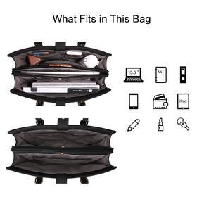 ECOSUSI open side compartments displaying organized pockets and storage benefit