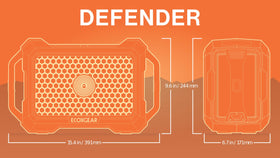 ECOXGEAR Defender delivers 25+ hours of playback.