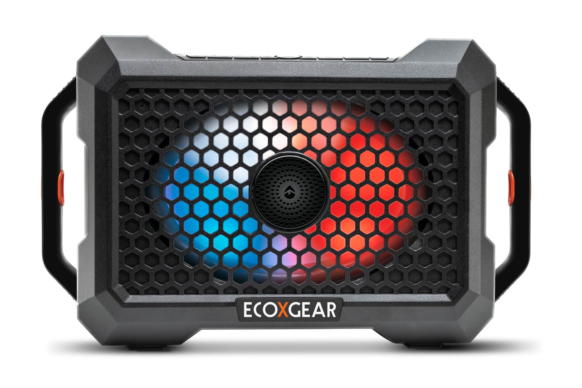 ECOXGEAR Defender LED party lights brighten nighttime gatherings.