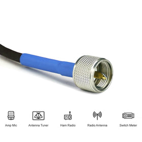 Extreme Consumer Products ECP RG-8X for HF, VHF, UHF signals with minimal loss.