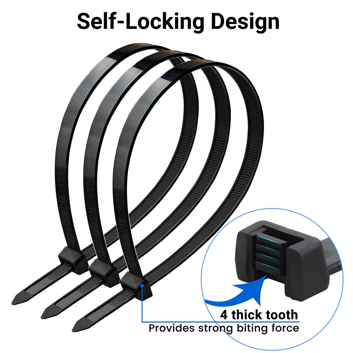 ECRABONE self-locking zip tie speeds bundling tasks.