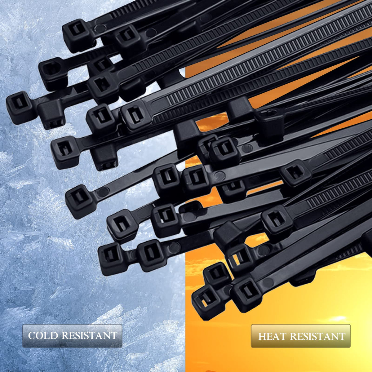 ECRABONE Zip Ties deliver 50 lb tensile strength for heavy tasks.
