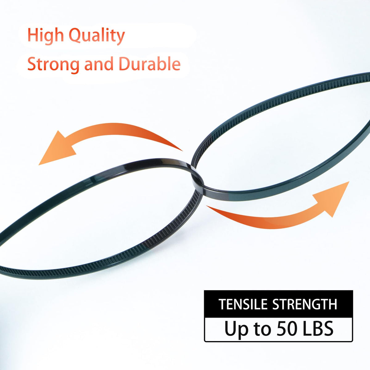ECRABONE Zip Ties endure -40F to 185F for versatile use.