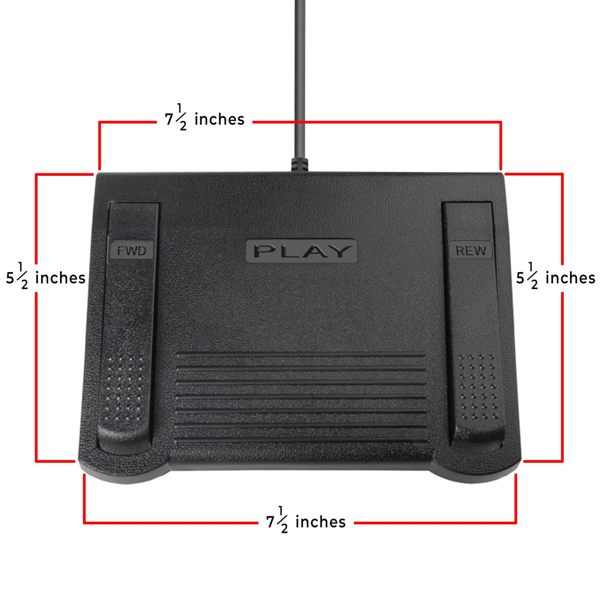 ECS IN-USB-1 ergonomic layout supports long sessions with reduced foot strain