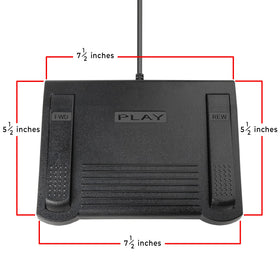 ECS IN-USB-1 ergonomic layout supports long sessions with reduced foot strain