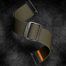ECSEM Carbinox nylon band in black and green color option for daily use.