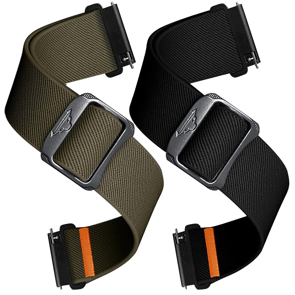 ECSEM Carbinox nylon band closeup buckle for secure daily wear.