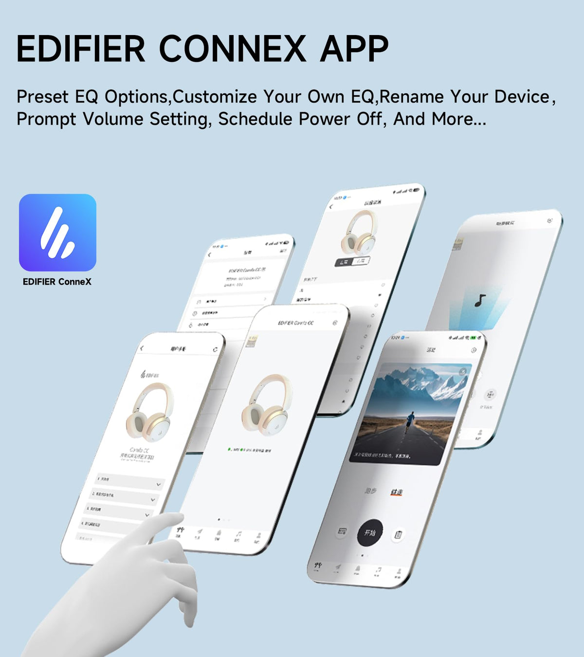 Edifier Atom Max packaging and accessories laid out, highlighting included cables and manual