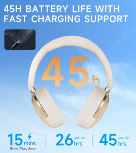 Edifier Atom Max with EDIFIER ConneX app on phone, enabling personalized EQ and ANC settings
