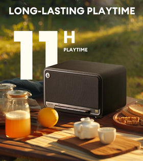 Edifier D32 rear panel handle enables easy portability.