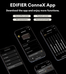 Edifier D32 app control via Edifier ConneX for easy setup.