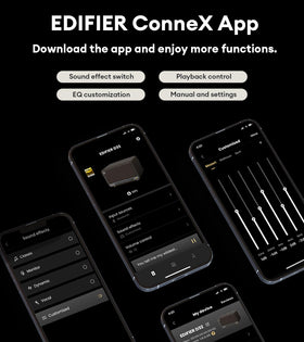 Edifier D32 USB-C and AirPlay2 ports support versatile connections.