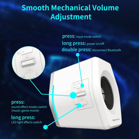 Edifier G2000 side profile shows slim footprint for small spaces
