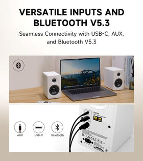 Edifier M60 Bluetooth 5.3 with LDAC for high-res streaming.