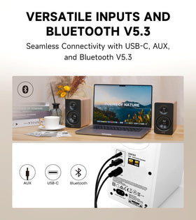 Edifier M60 Renewed Bluetooth 5.3 LDAC wireless streaming capability