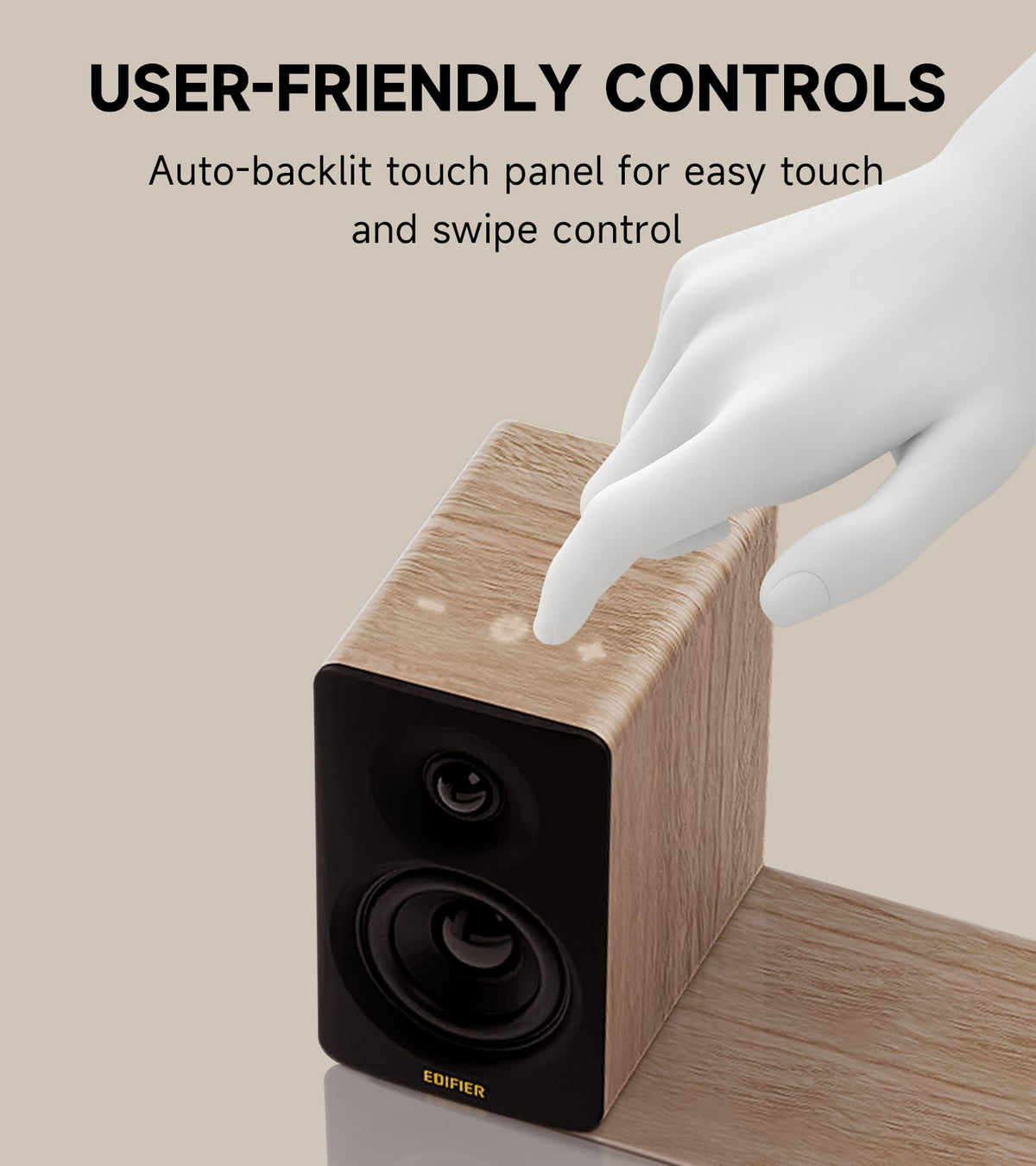 Edifier M60 Renewed USB-C wired input for reliable connectivity