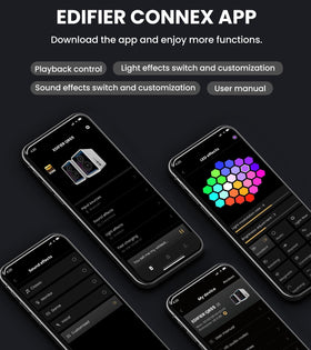 Edifier QR65 complete desk setup delivering immersive sound and dynamic lighting.
