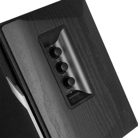 Edifier R1380DB remote control for convenient adjustments from afar.