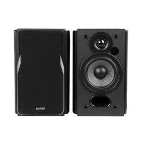 Edifier R1380DB tweeter and woofer delivering clear highs and balanced mids.