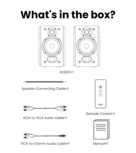 Edifier R1380T compact desk speakers fit small spaces beautifully