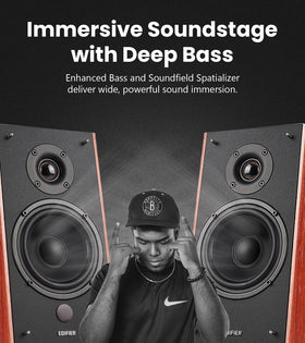 Edifier R2000DB wood DSP modes overview for tailored listening experiences
