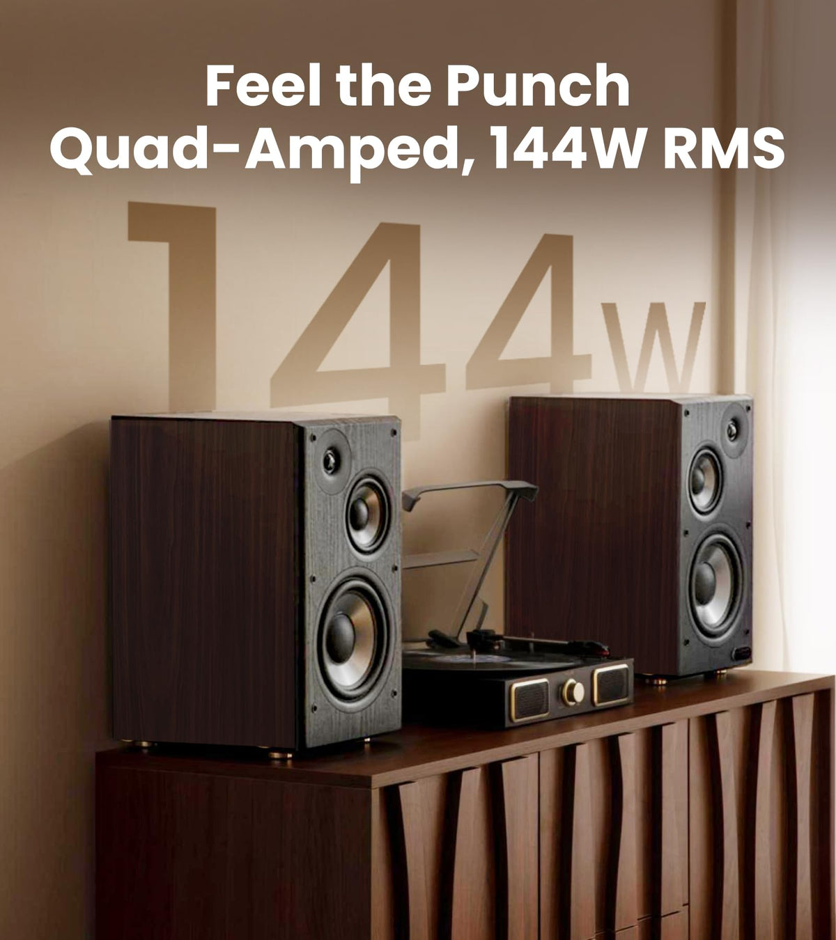 Edifier R2750DB MKII 4.5-inch midrange for clear vocals in music
