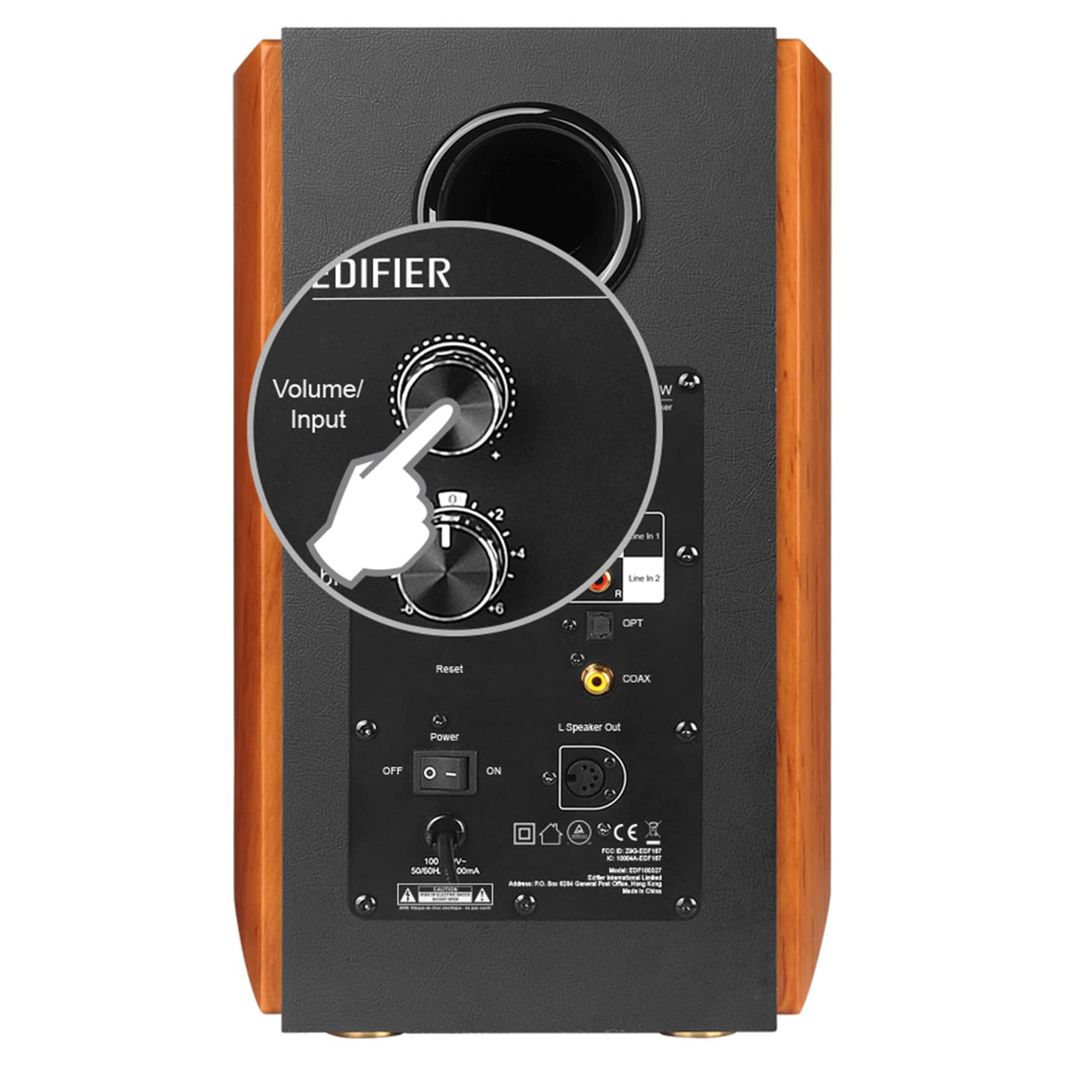 Edifier S1000W back ports illustrate versatile input options for wired setups