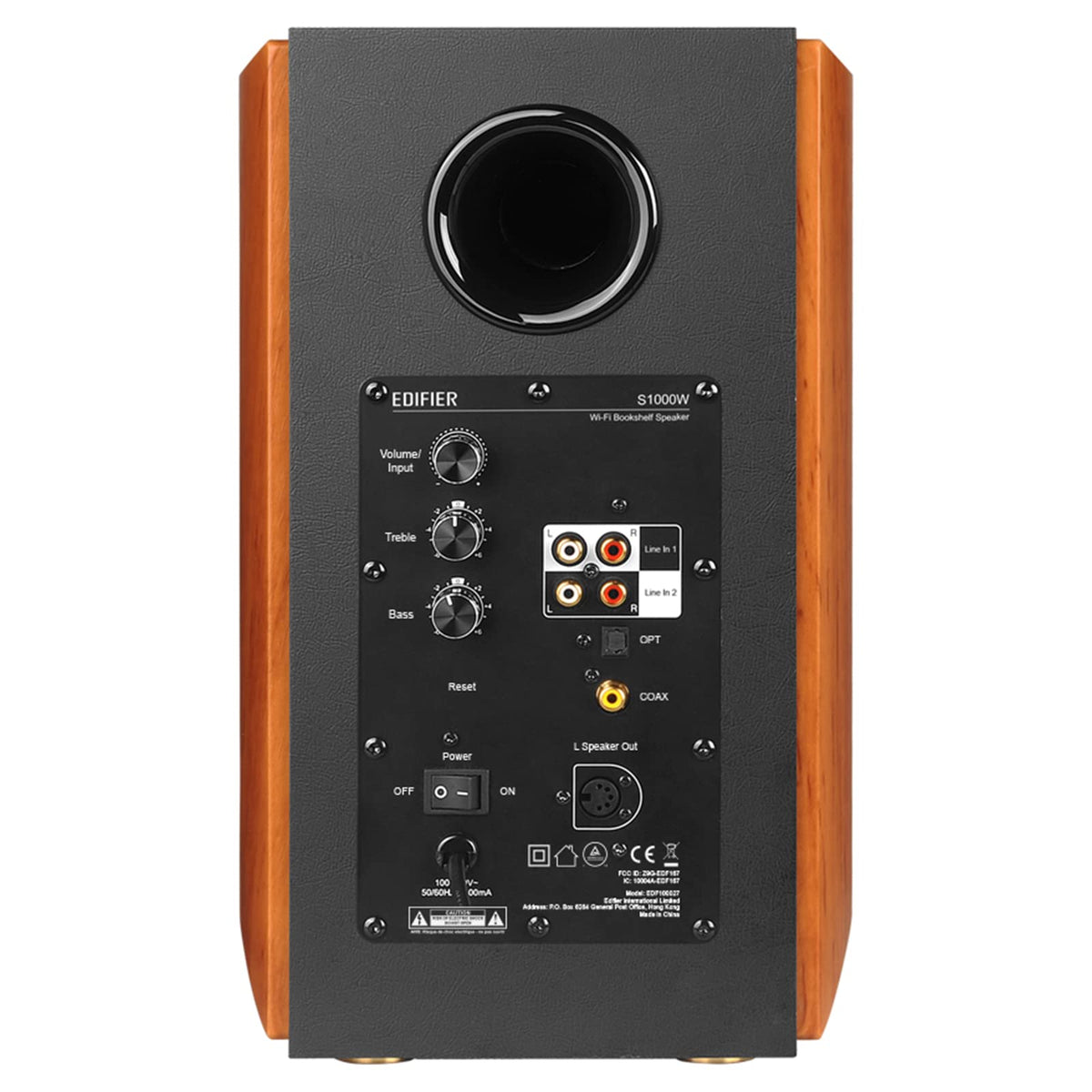 Edifier S1000W control panel demonstrates intuitive access and voice compatibility