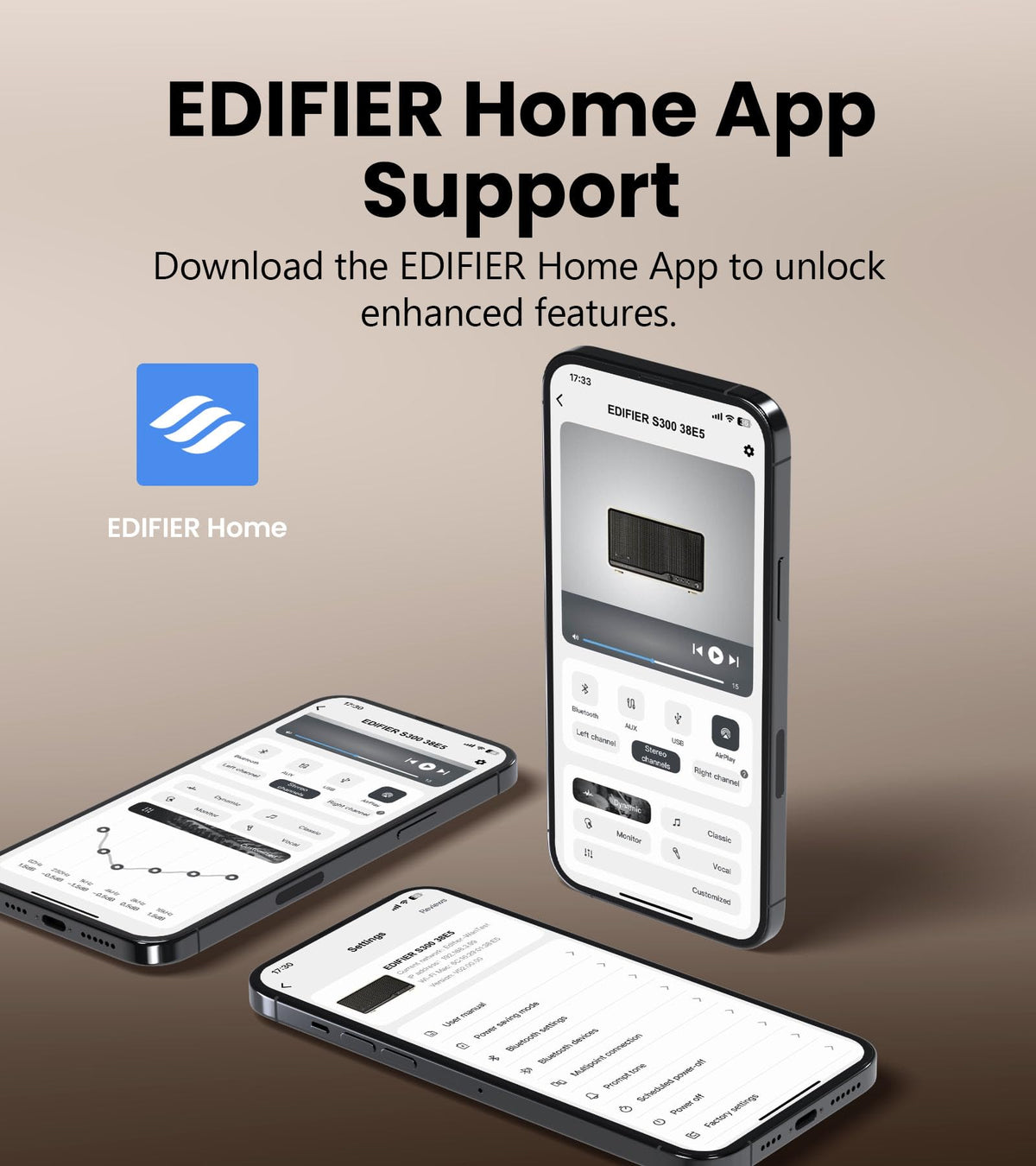 Edifier S300 in-room setup for multi-room streaming