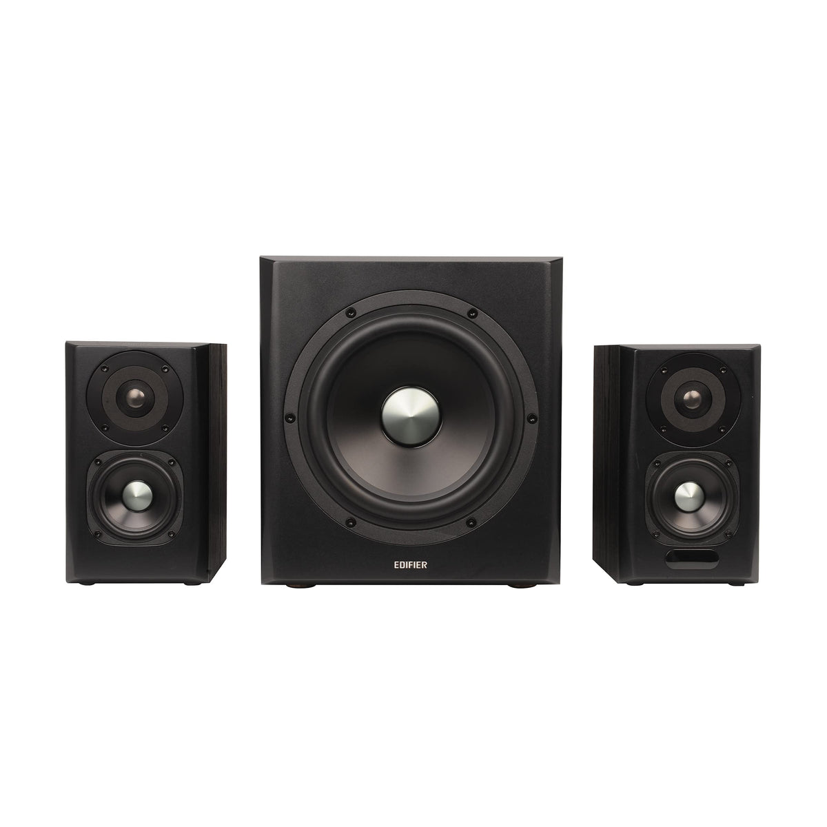 Edifier S351DB 8-inch subwoofer delivers deep, room-filling lows for movies and gaming.