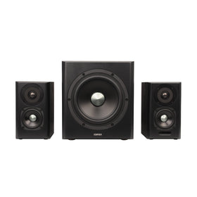 Edifier S351DB 8-inch subwoofer delivers deep, room-filling lows for movies and gaming.