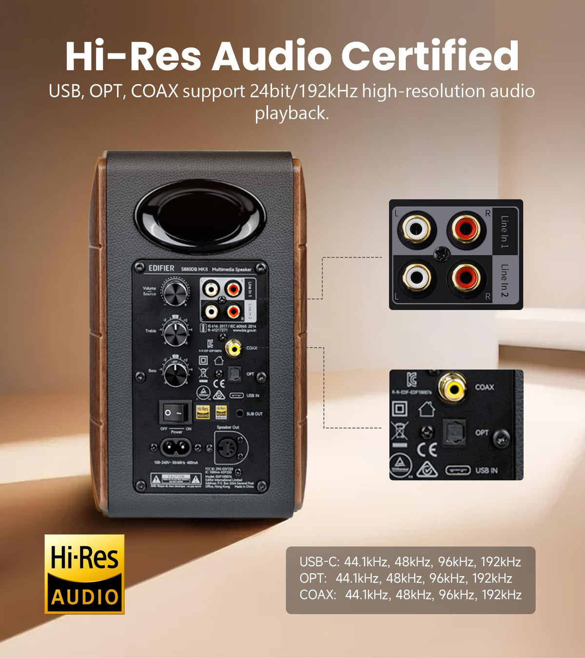 Edifier S880DB MKII LDAC Bluetooth setup demonstrates high-resolution wireless streaming.