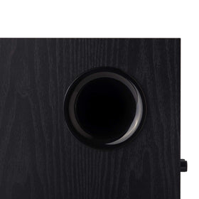 Edifier T5 subwoofer in a home audio setup enhancing bass integration.