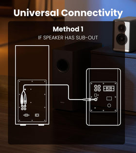 Edifier T5s includes 3.5mm to RCA and RCA cables for setup.