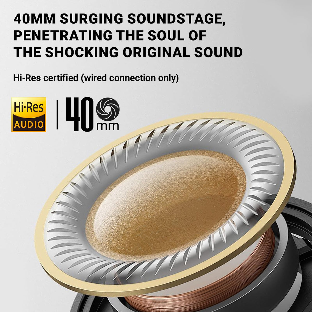 Edifier V80 earcup detail showing driver finish and improved audio clarity