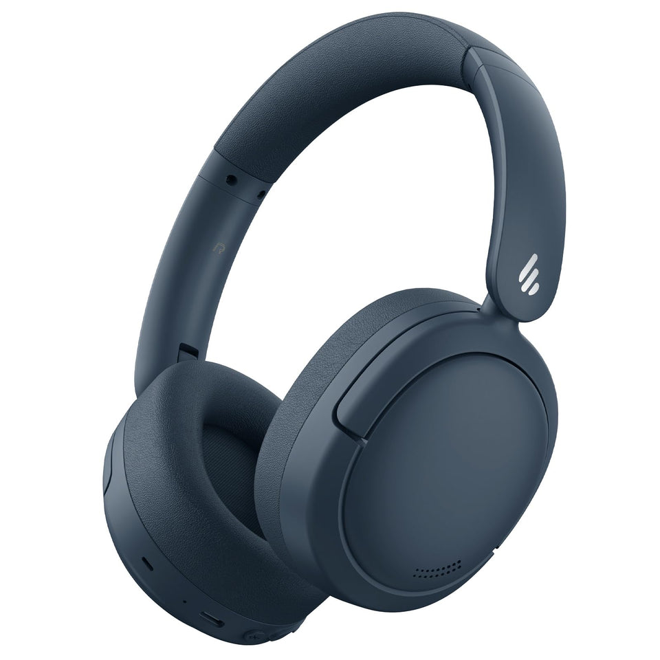 Edifier V80 front view navy showing sleek design and travel-ready build