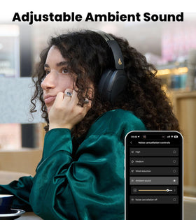 Edifier W80 ambient sound mode adjusts surroundings for balance.